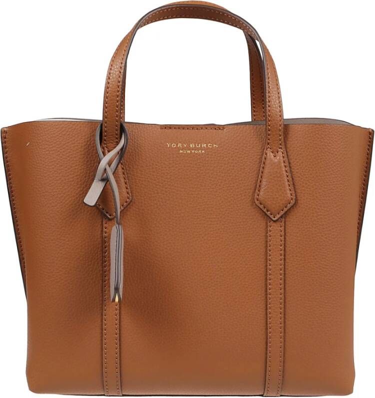 TORY BURCH Perry Small Triple-Compartment Tote Bag Bruin Dames