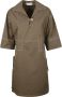 TORY BURCH Poplin Overhemdjurk 100% Katoen Nieuwste Collectie Bruin Dames - Thumbnail 1