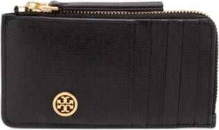 TORY BURCH Klassieke Zwarte Kaarthouder voor Georganiseerde Kaarten Black Dames