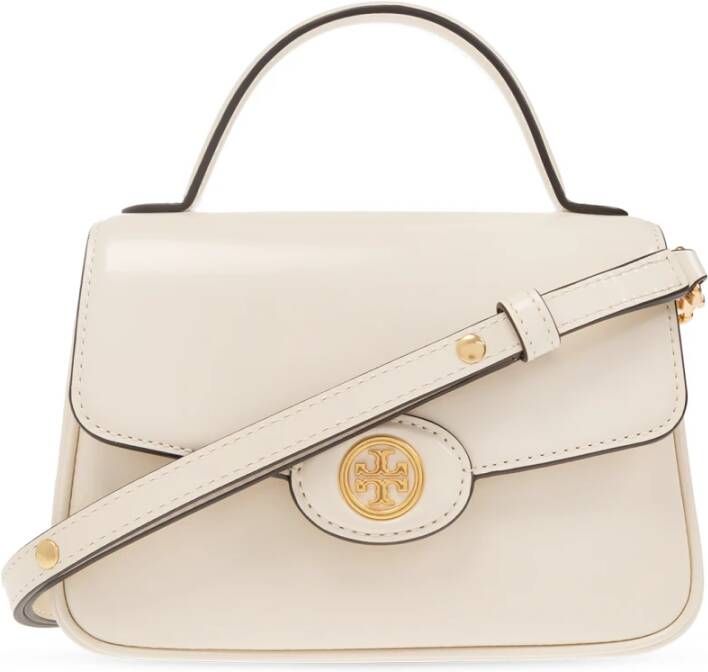 TORY BURCH Crème Leren Kleine Top Handtas Beige Dames