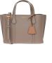 TORY BURCH Totes Perry Small Triple-Compartment Tote in beige - Thumbnail 7