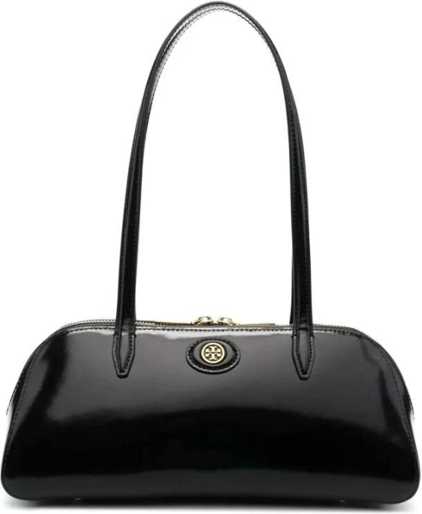 TORY BURCH Kleine Robinson -tas in zwart leer Zwart Dames