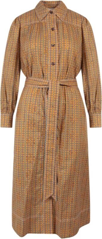 TORY BURCH Shirt Dresses Geel Dames