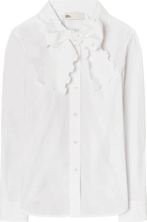TORY BURCH Overhemd met strikdetail White Dames