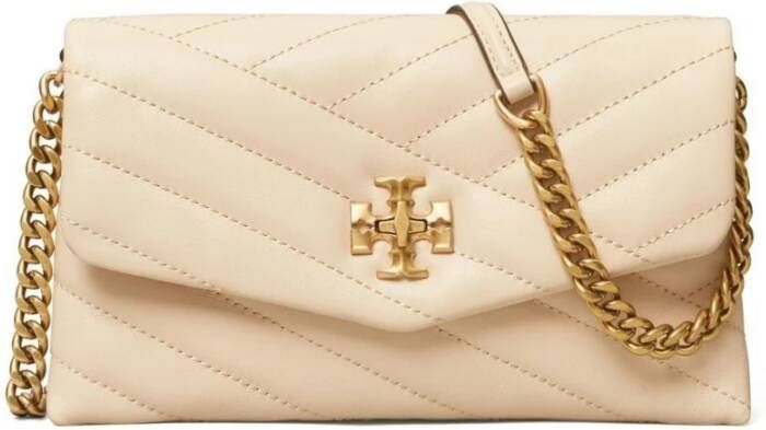 TORY BURCH Beige Ketting Cross Body Portemonnee Beige Dames