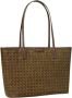 TORY BURCH Ever-Ready Printed Coated Canvas Kleine Tote Tas Brown Dames - Thumbnail 4