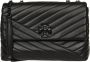 TORY BURCH Schoudertas met Chevron Quilting Black Dames - Thumbnail 1