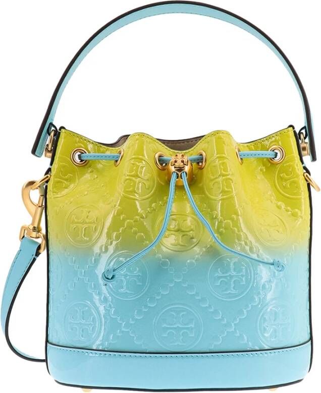 TORY BURCH Ss23 Bucket Bag Backpack voor Vrouwen Blauw Dames
