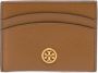 TORY BURCH Stijlvolle Kaarthouder voor Georganiseerde Kaarten Bruin Dames - Thumbnail 1