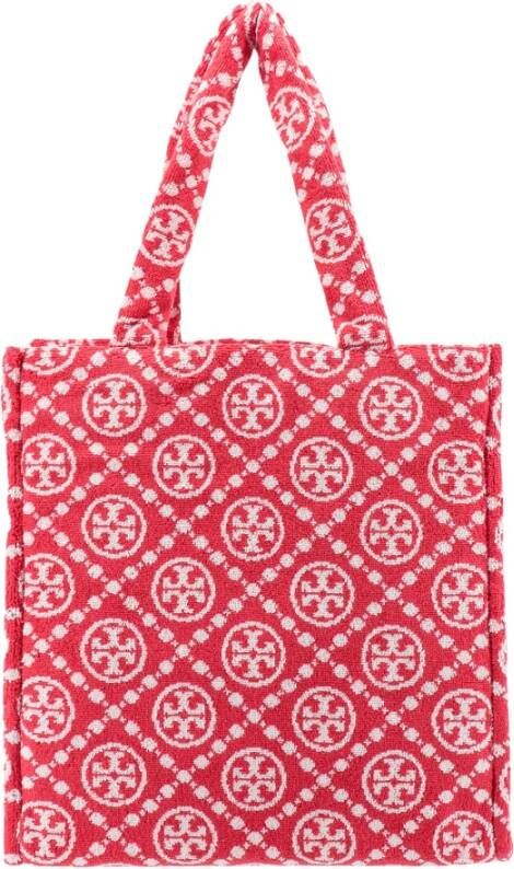 TORY BURCH T-Monogram Schoudertas Rood Dames