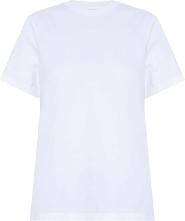 TORY BURCH T-shirt met logo White Dames