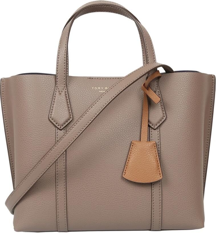 TORY BURCH Neutrale Schoudertas met Afneembare Sleutelhanger Brown Dames - Foto 6