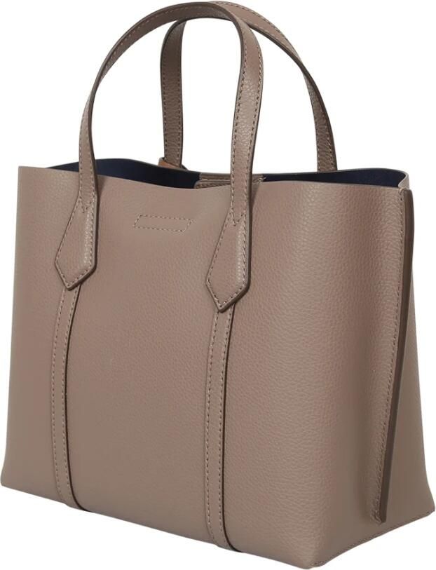 TORY BURCH Neutrale Schoudertas met Afneembare Sleutelhanger Brown Dames - Foto 7