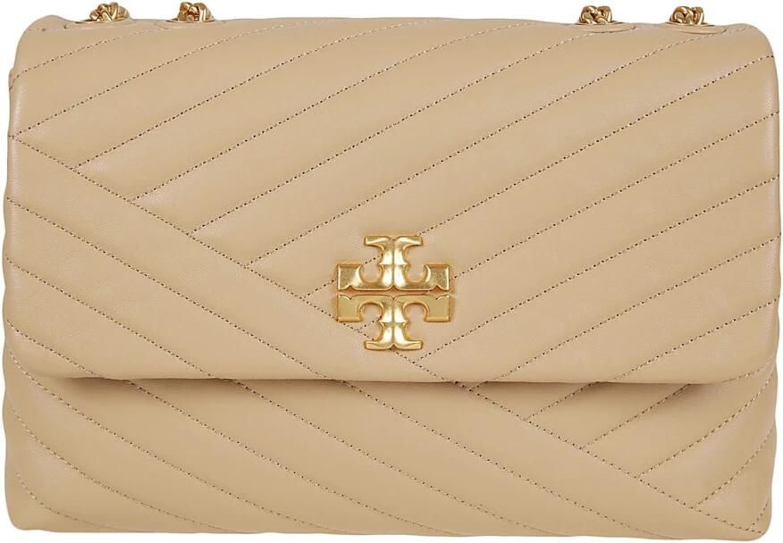 TORY BURCH Shoppers Kira Chevron Convertible Bag Leather Desert Du in beige - Foto 11