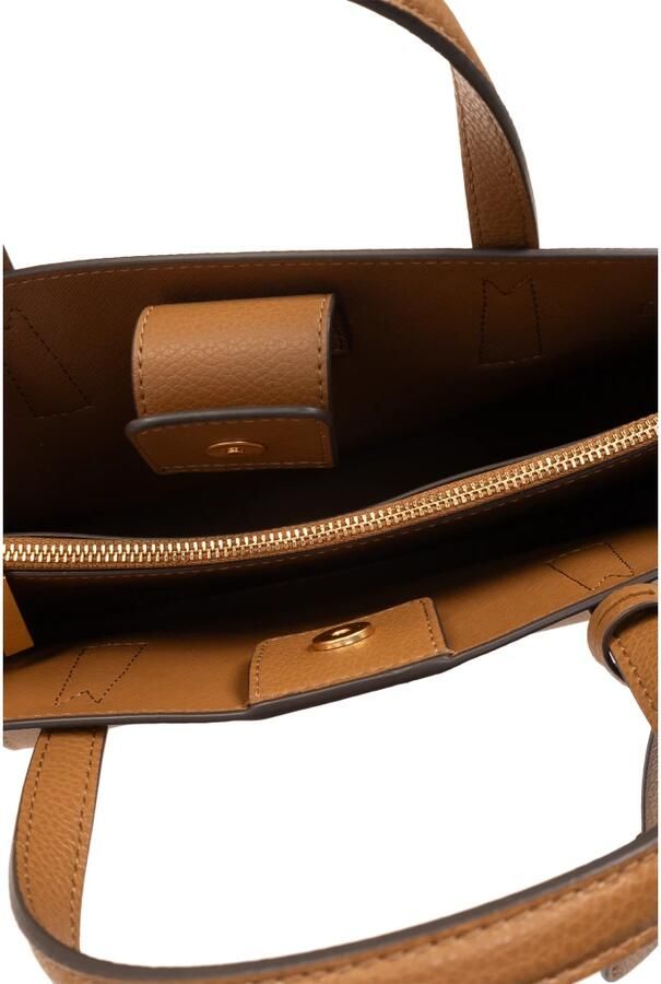 TORY BURCH Gepolijste Leren Schoudertas met Klep Brown Dames - Foto 9