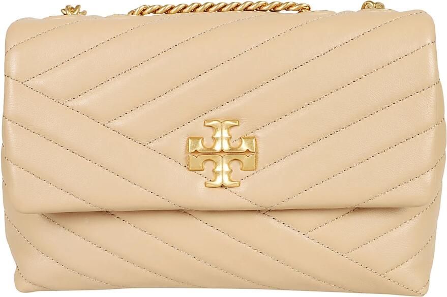TORY BURCH Shoppers Kira Chevron Small Convertible Bag Leather Des in bruin - Foto 13