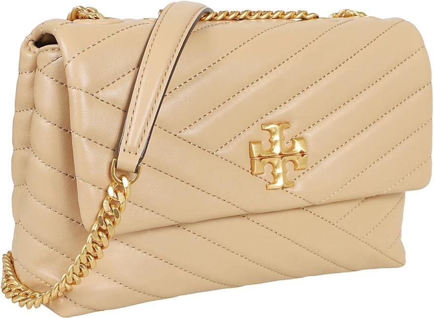 TORY BURCH Shoppers Kira Chevron Small Convertible Bag Leather Des in bruin - Foto 8