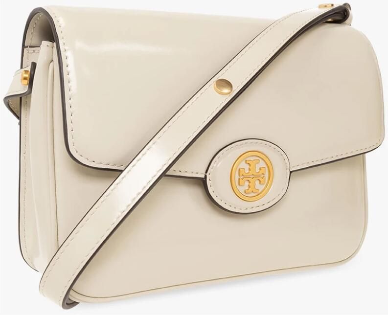 TORY BURCH Crossbody bags Robinson Spazzolato Convertible Shoulder Bag in beige - Foto 9