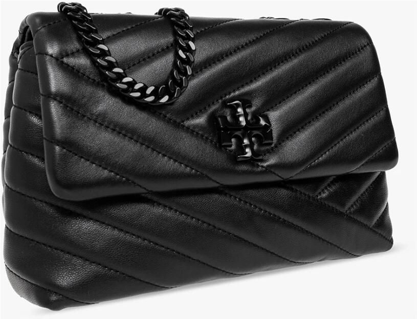TORY BURCH Crossbody bags Kira Chevron Powder Coated Small Convertible Shoul in zwart - Foto 7