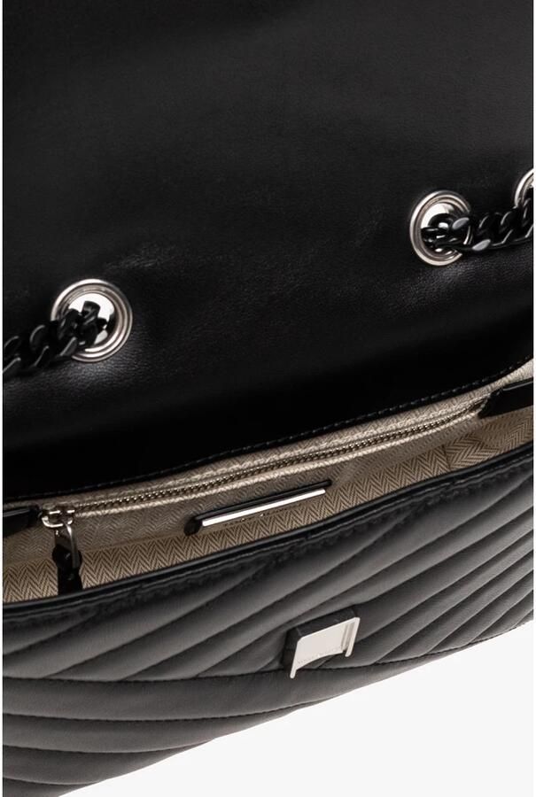 TORY BURCH Crossbody bags Kira Chevron Powder Coated Small Convertible Shoul in zwart - Foto 5