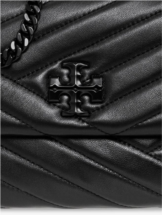 TORY BURCH Crossbody bags Kira Chevron Powder Coated Small Convertible Shoul in zwart - Foto 4