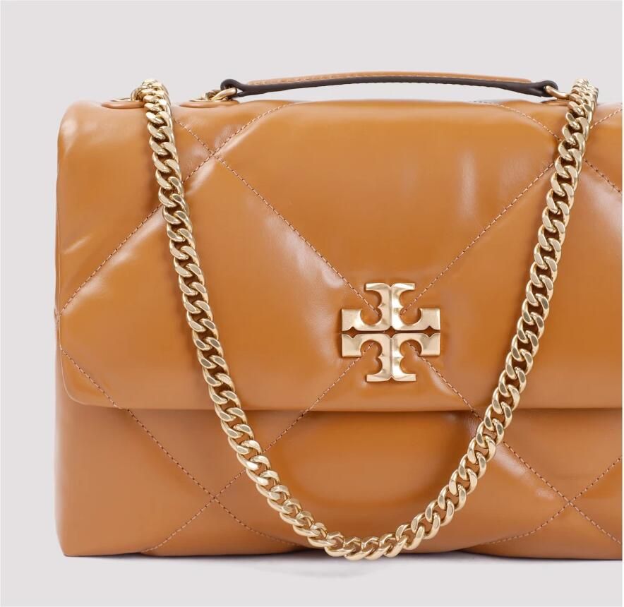 TORY BURCH Crossbody bags Kira Diamond Quilt Convertible Shoulder Bag in cognac - Foto 3