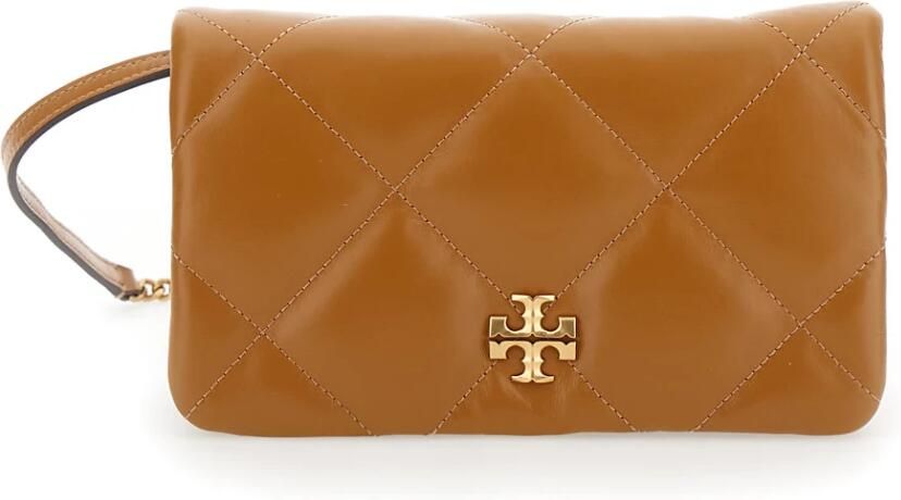 TORY BURCH Crossbody bags Kira Diamond Quilted Logo Shoulder Bag in bruin - Foto 6