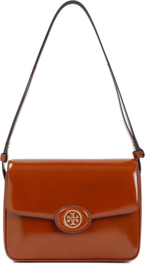 TORY BURCH Hobo bags Robinson Spazzolato Convertible Shoulder Bag in cognac - Foto 16