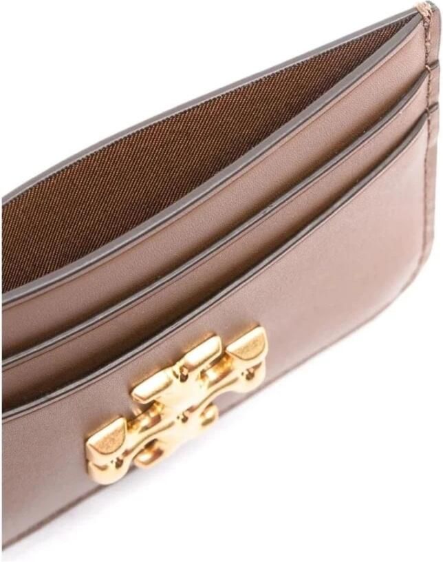TORY BURCH Eleanor Kaarthouder Bruine Portemonnees Kaarthouders Brown Dames - Foto 3