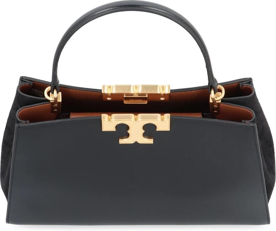 TORY BURCH Eleanor Leren Crossbody Tas Zwart Black Dames - Foto 3