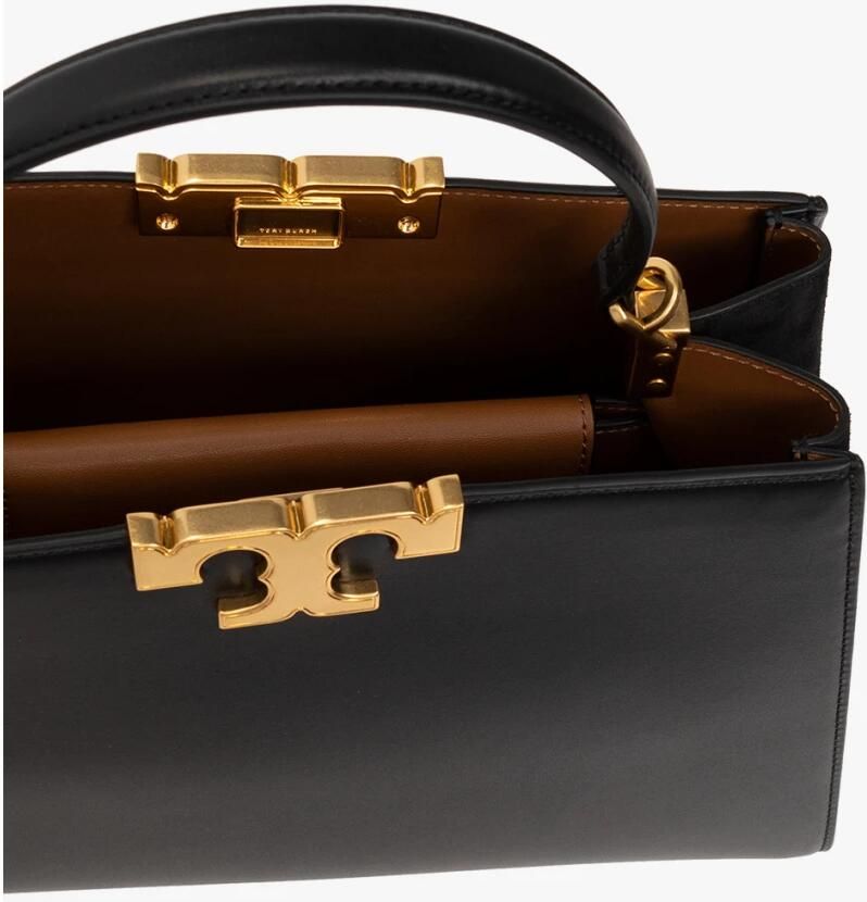 TORY BURCH Eleanor Leren Crossbody Tas Zwart Black Dames - Foto 4