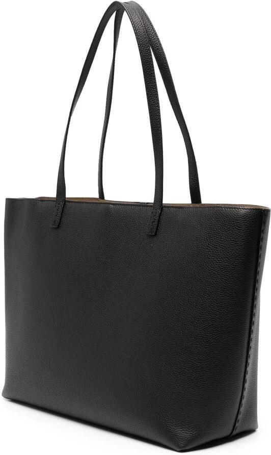 TORY BURCH Totes Mcgraw' Black Tote Bag Wit Double T Detail In Grai in zwart - Foto 3