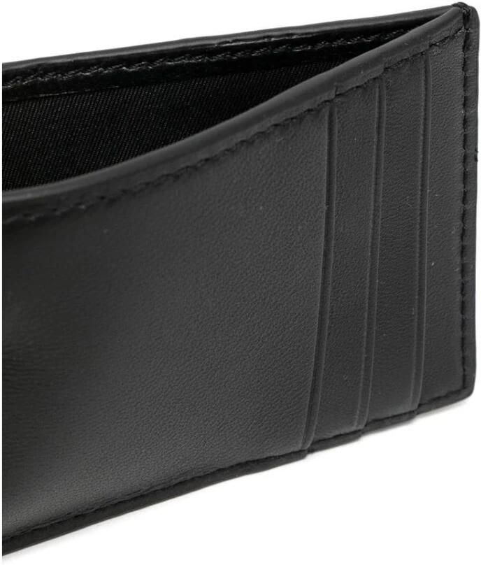 TORY BURCH Elegante Zwarte Schapenleren Portemonnee Black Dames