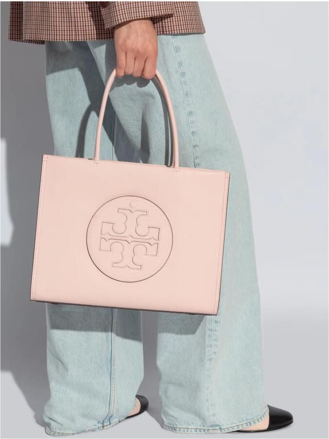TORY BURCH Totes & shoppers Pink Tote Bag With Iconic Logo in roze - Foto 3