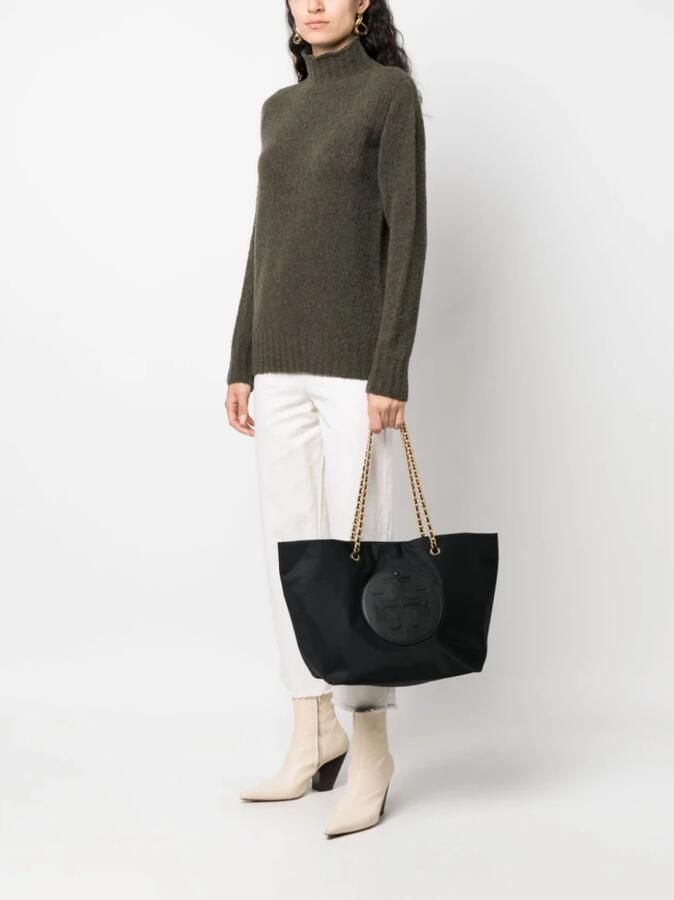 TORY BURCH Ella Chain Tote Stijlvolle en Functionele Schoudertas Black Dames - Foto 6