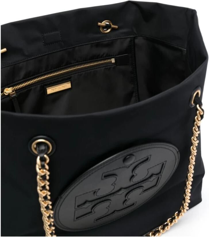 TORY BURCH Ella Chain Tote Stijlvolle en Functionele Schoudertas Black Dames - Foto 8