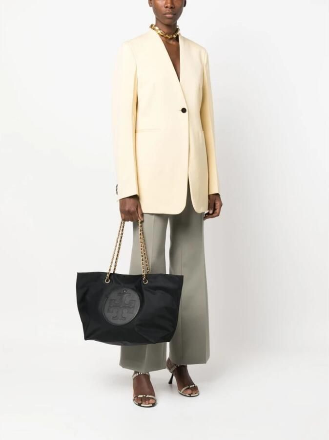 TORY BURCH Ella Chain Tote Stijlvolle en Functionele Schoudertas Black Dames - Foto 7