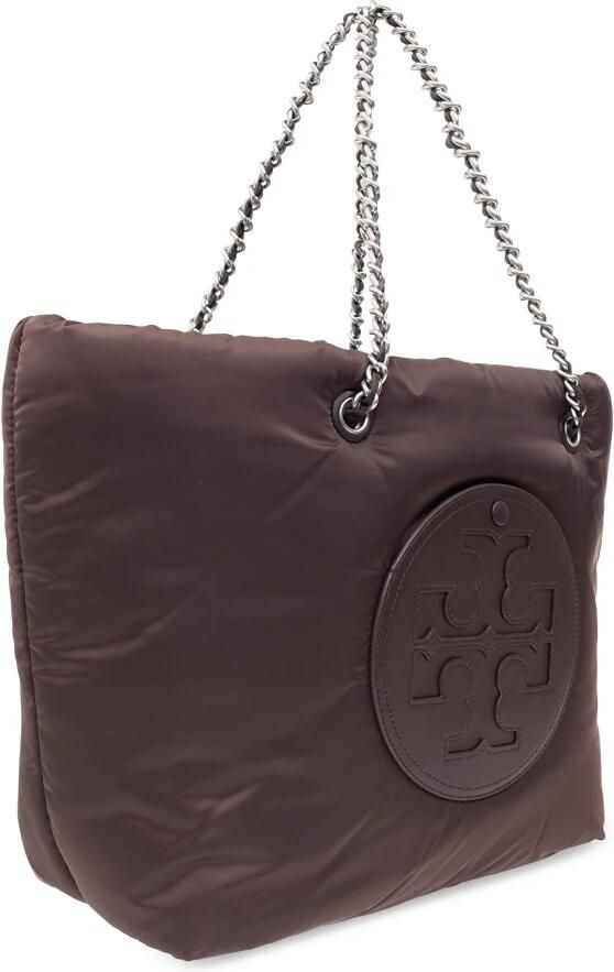 TORY BURCH Shoppers Ella Puffy Chain Tote in bruin - Foto 5