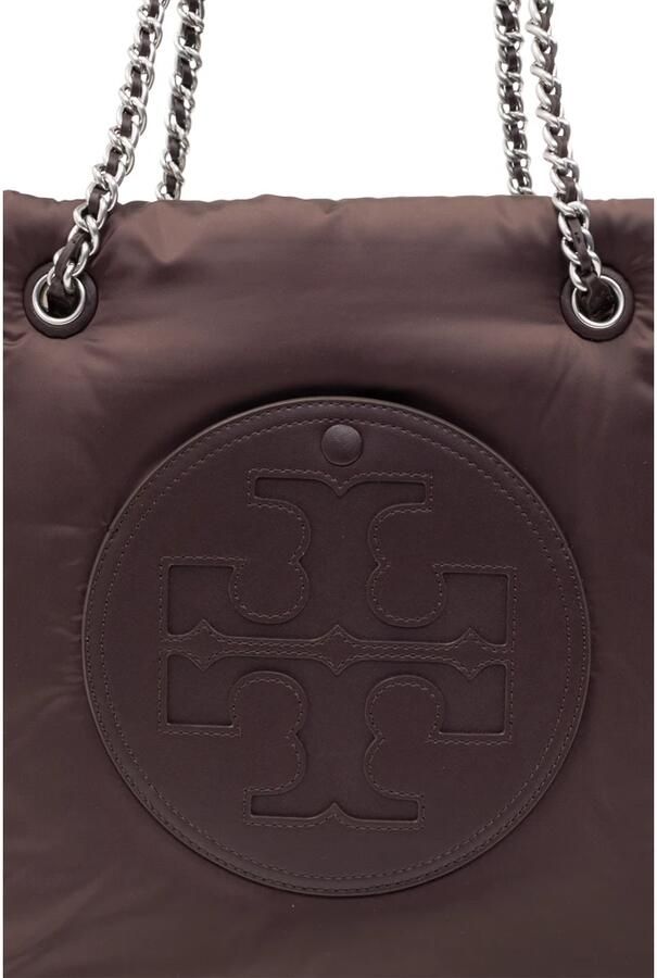 TORY BURCH Shoppers Ella Puffy Chain Tote in bruin - Foto 3