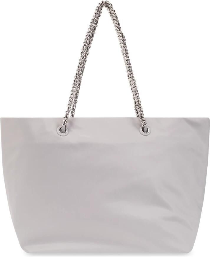 TORY BURCH Grijze Nylon Tote Tas met Ketting Handvatten Gray Dames - Foto 3