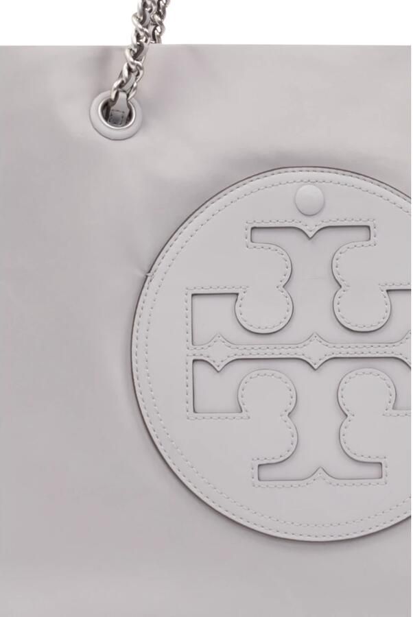 TORY BURCH Grijze Nylon Tote Tas met Ketting Handvatten Gray Dames - Foto 6
