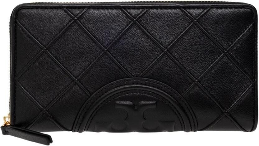 TORY BURCH Zwarte Gewatteerde Portemonnee met Ritssluiting Black Dames - Foto 7