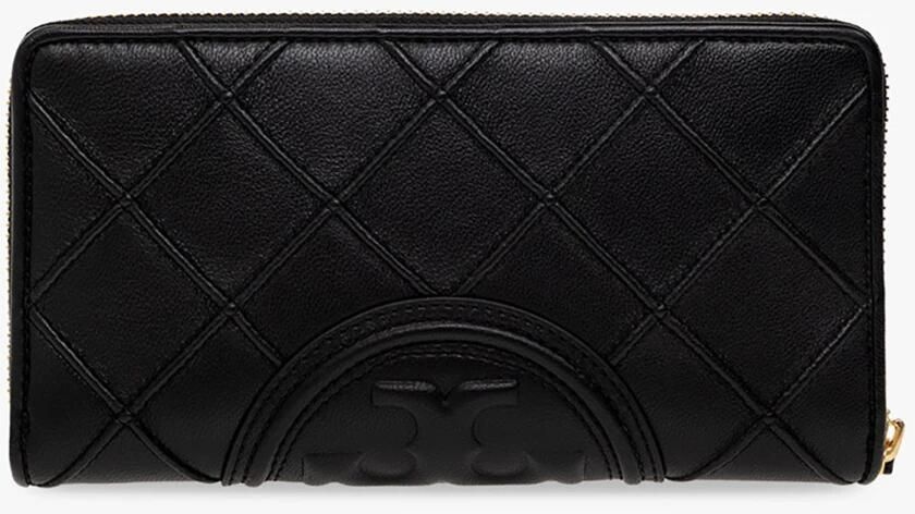 TORY BURCH Zwarte Gewatteerde Portemonnee met Ritssluiting Black Dames - Foto 6