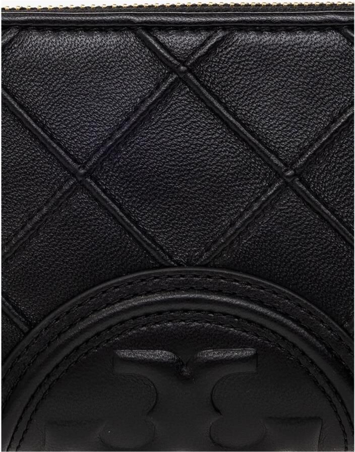 TORY BURCH Zwarte Gewatteerde Portemonnee met Ritssluiting Black Dames - Foto 2