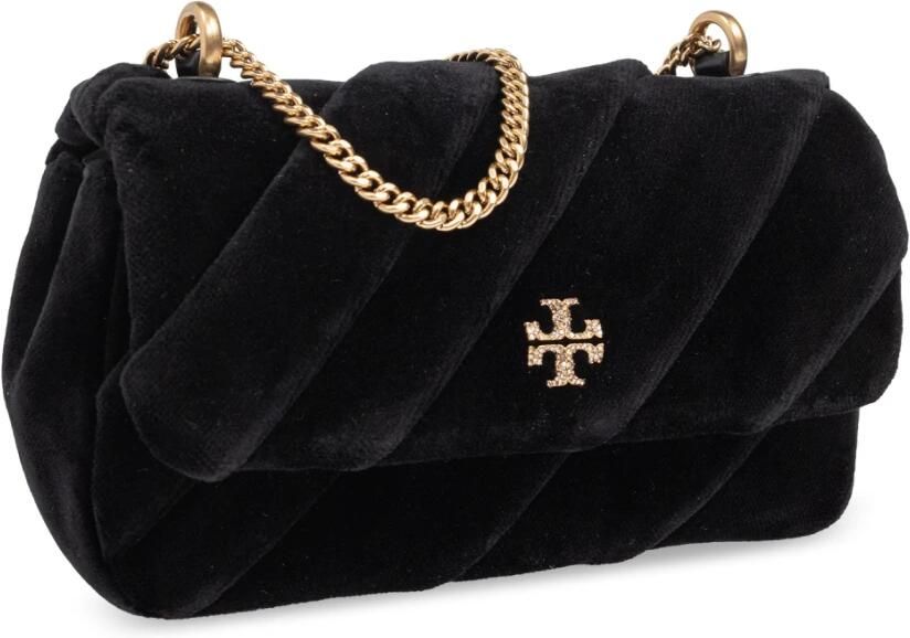 TORY BURCH Crossbody bags Kira Draped Velvet Mini Flap Bag in zwart - Foto 5