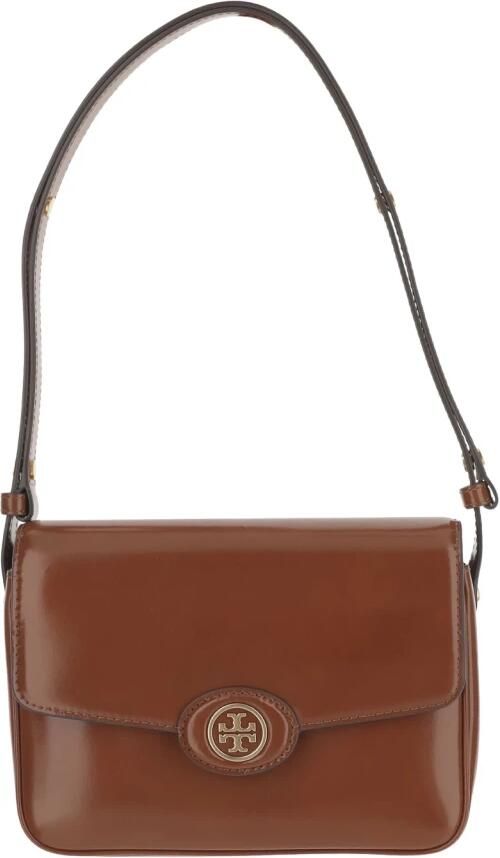 TORY BURCH Hobo bags Robinson Spazzolato Convertible Shoulder Bag in cognac - Foto 12
