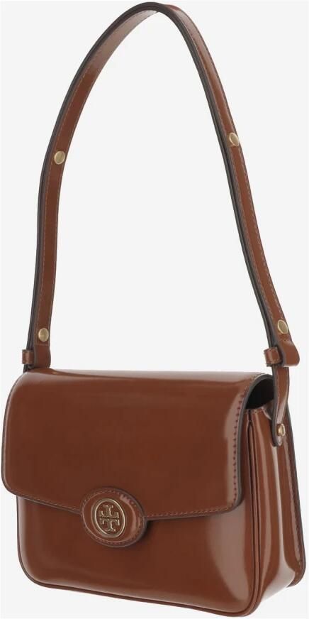 TORY BURCH Hobo bags Robinson Spazzolato Convertible Shoulder Bag in cognac - Foto 17