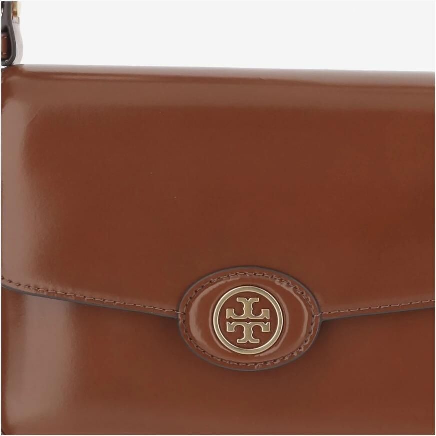 TORY BURCH Hobo bags Robinson Spazzolato Convertible Shoulder Bag in cognac - Foto 3