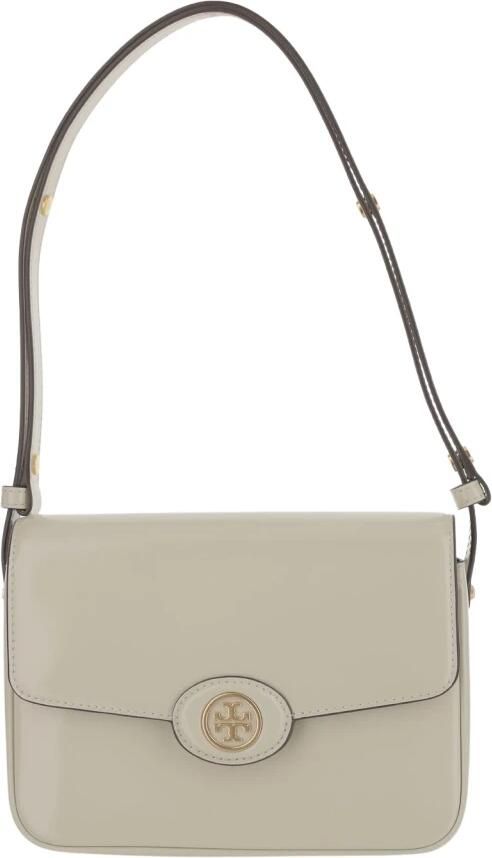 TORY BURCH Crossbody bags Robinson Spazzolato Convertible Shoulder Bag in beige - Foto 13