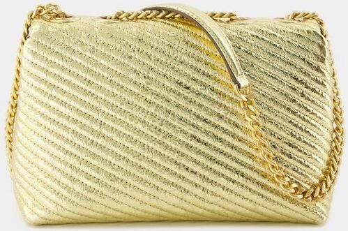 TORY BURCH Hobo bags Kira Moto Small Shoulder Bag Leather Gold in goud - Foto 7
